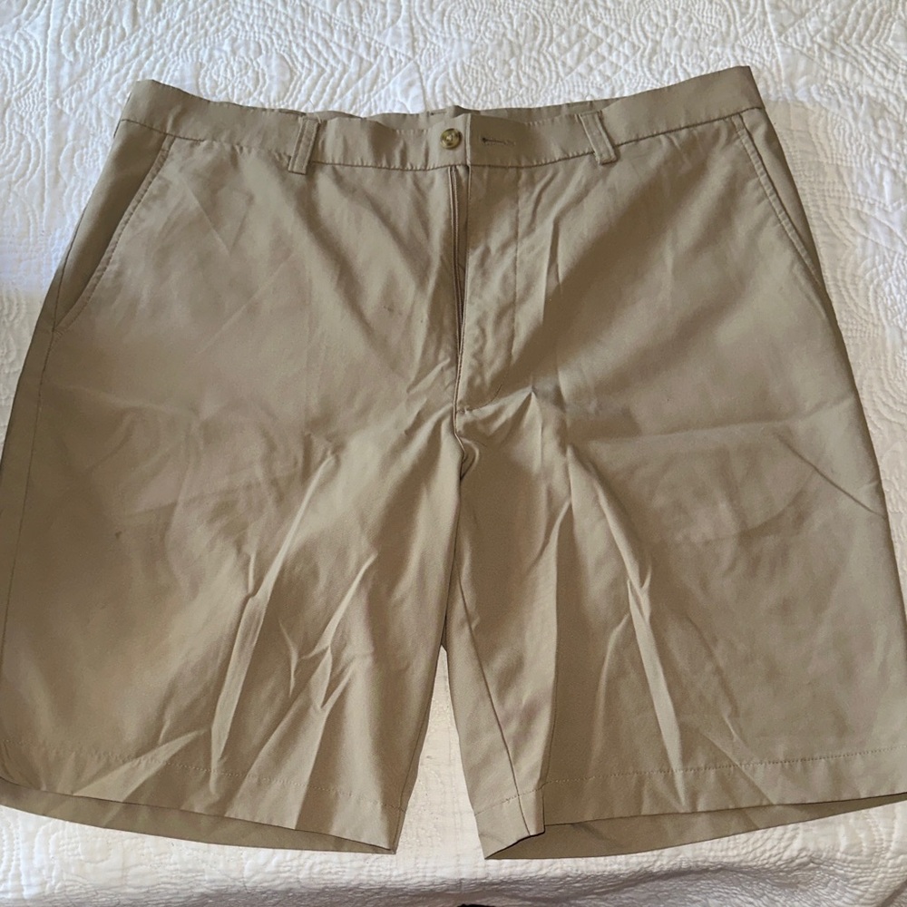 PGA Tour Men's Khaki Flat Front Shorts